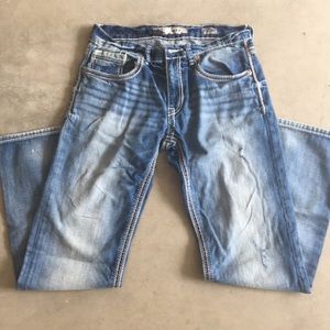 Mens Buckle Jeans